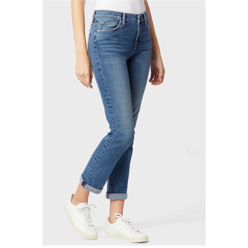 Hudson Nico Mid-Rise Slim Straight Crop Jeans 25 - Picture 3 of 12